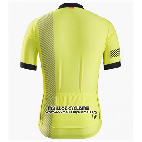 2016 Maillot Ciclismo Bontrager Noir et Jaune Manches Courtes et Cuissard